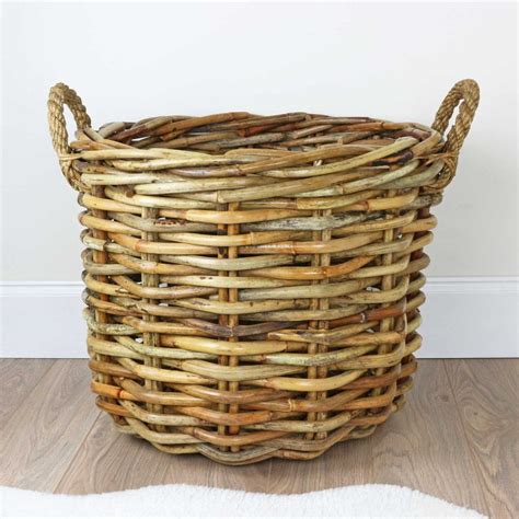 green wicker storage baskets